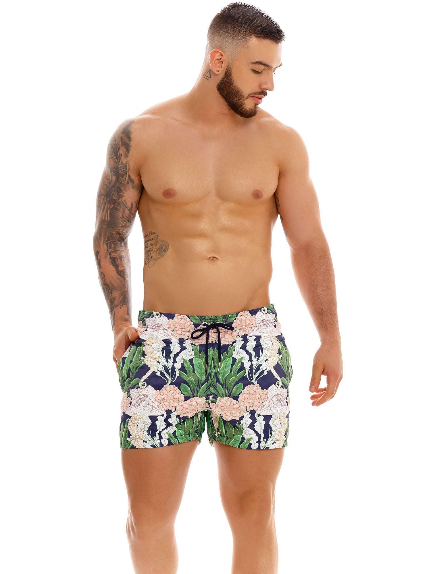 JOR 1440 NEPTUN MINI Boardshorts Badeshorts Surfershorts bedruckt - noodosz - Jor - Kleidung & Accessoires:Herren:Herrenmode:Bademode