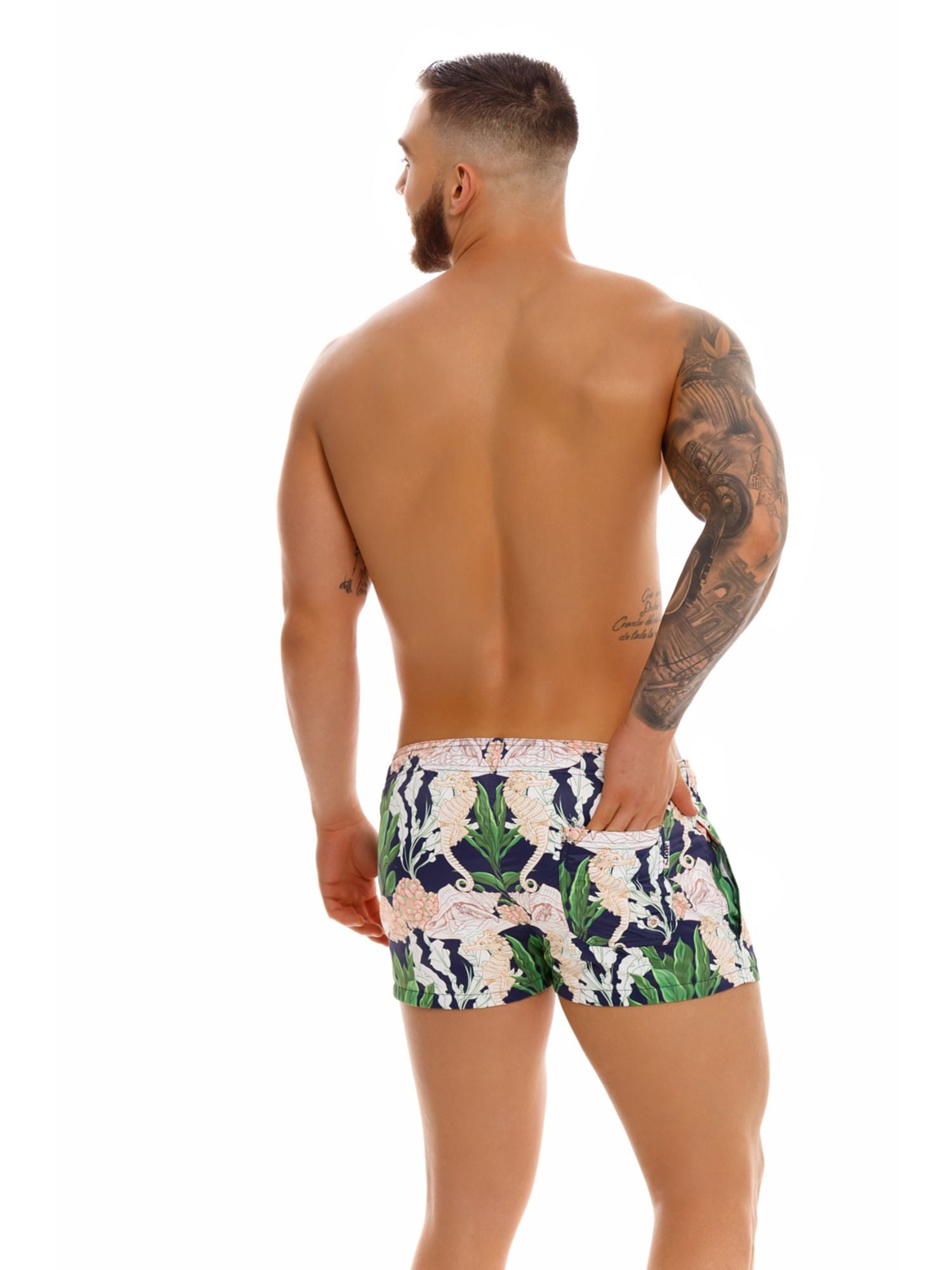 JOR 1441 NEPTUN MINI Boardshorts Badeshorts Surfershorts bedruckt - noodosz - Jor - Kleidung & Accessoires:Herren:Herrenmode:Bademode