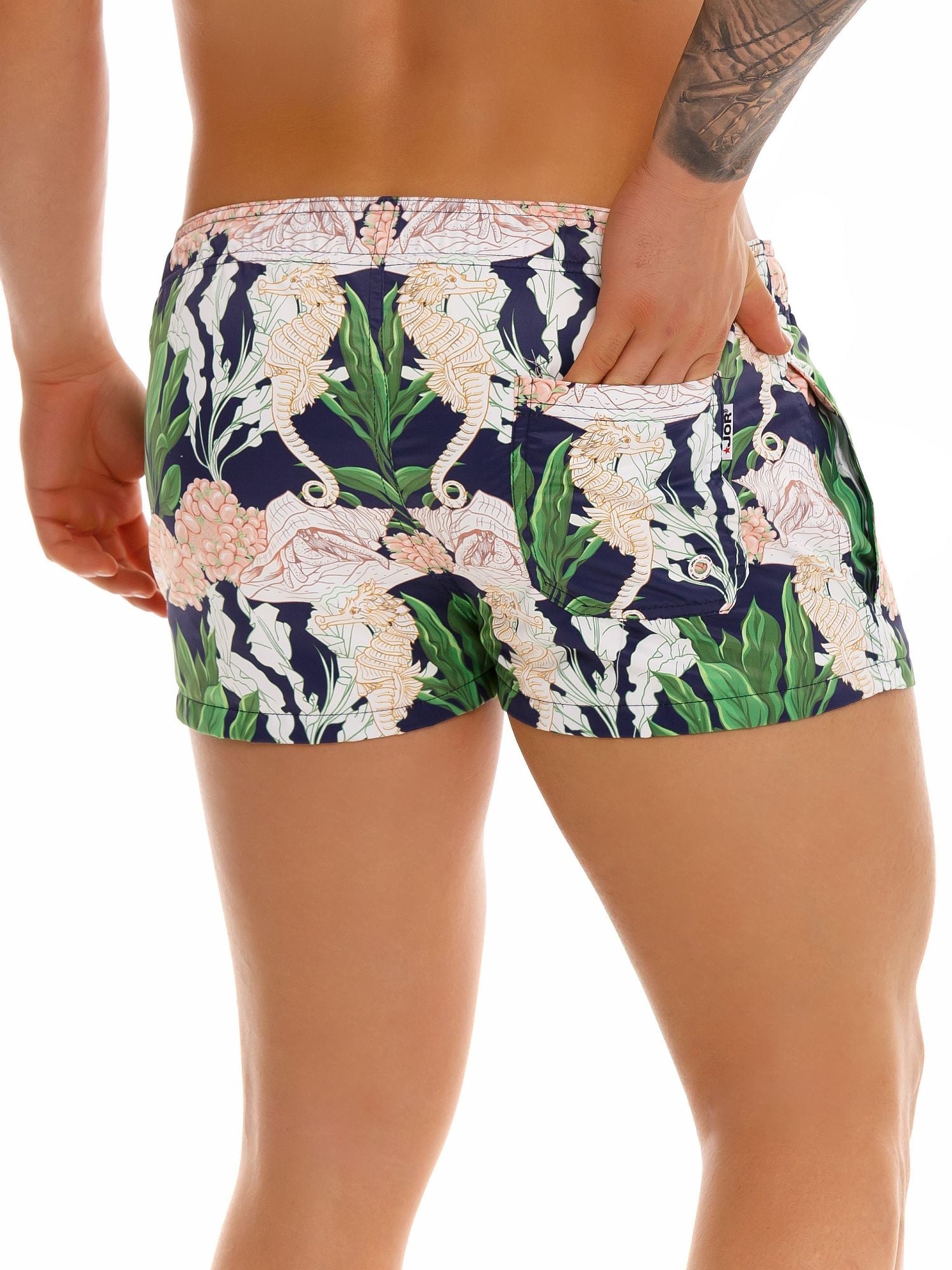 JOR 1441 NEPTUN MINI Boardshorts Badeshorts Surfershorts bedruckt - noodosz - Jor - Kleidung & Accessoires:Herren:Herrenmode:Bademode