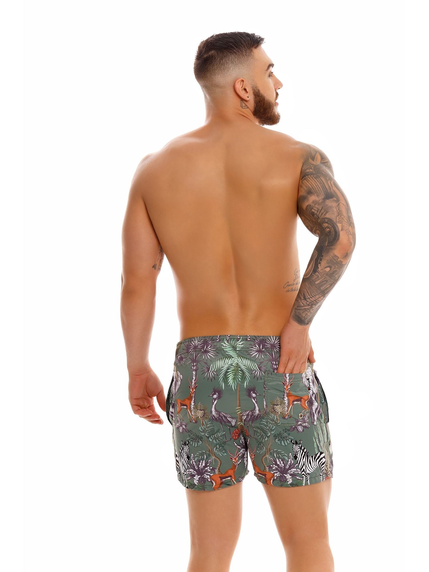 JOR 1442 JUNGLE Badeshorts, bedruckt mit Motiv - noodosz - Jor - Kleidung & Accessoires:Herren:Herrenmode:Bademode