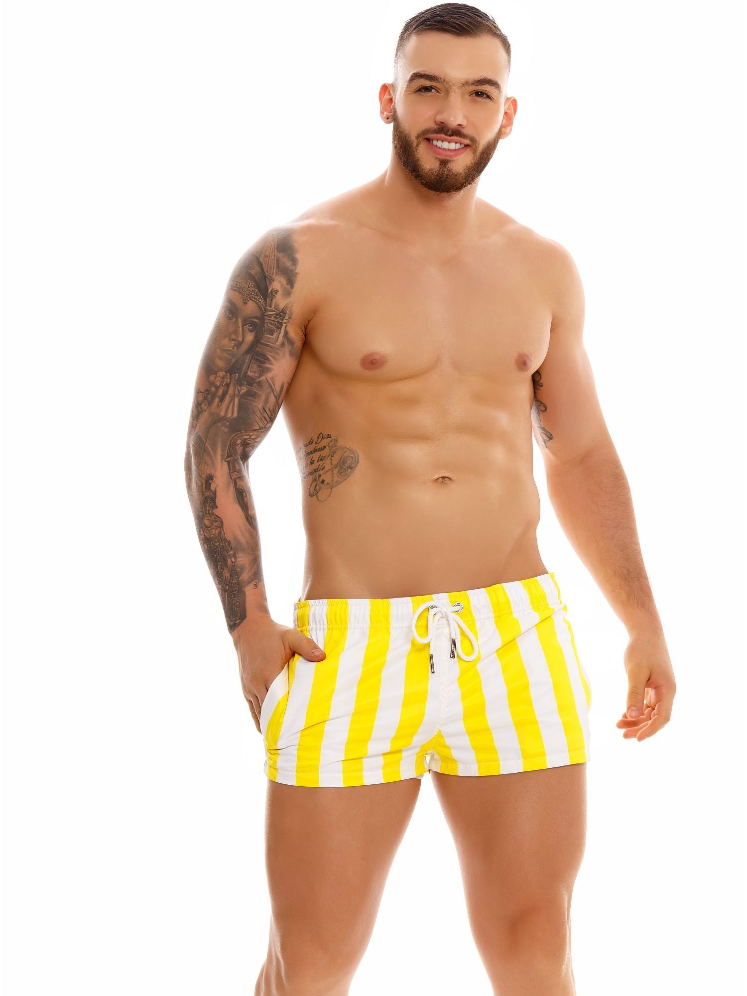 JOR 1447 SMILE Badeshorts mit Streifen - noodosz - Jor - Kleidung & Accessoires:Herren:Herrenmode:Bademode