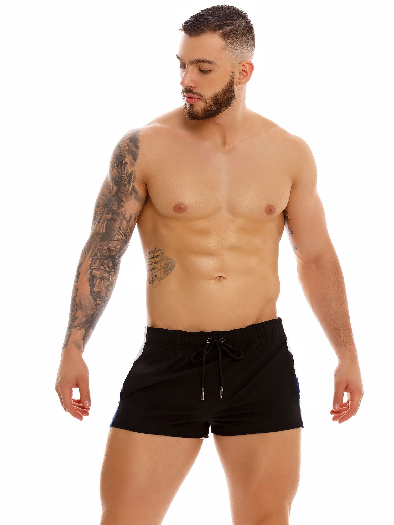 JOR 1448 SUNSET MINI Badeshorts - Badehose mit Streifen - noodosz