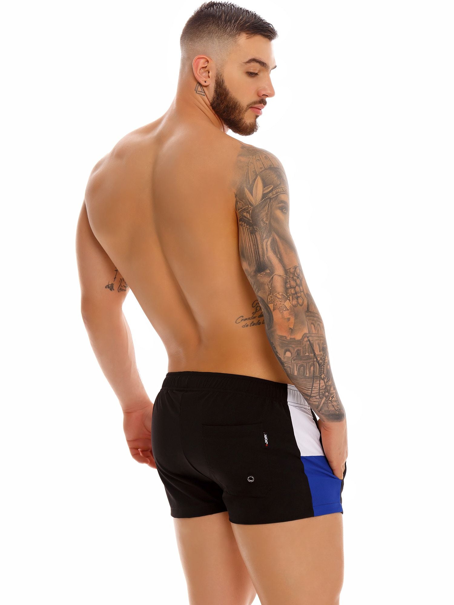 JOR 1448 SUNSET MINI Badeshorts - Badehose mit Streifen - noodosz