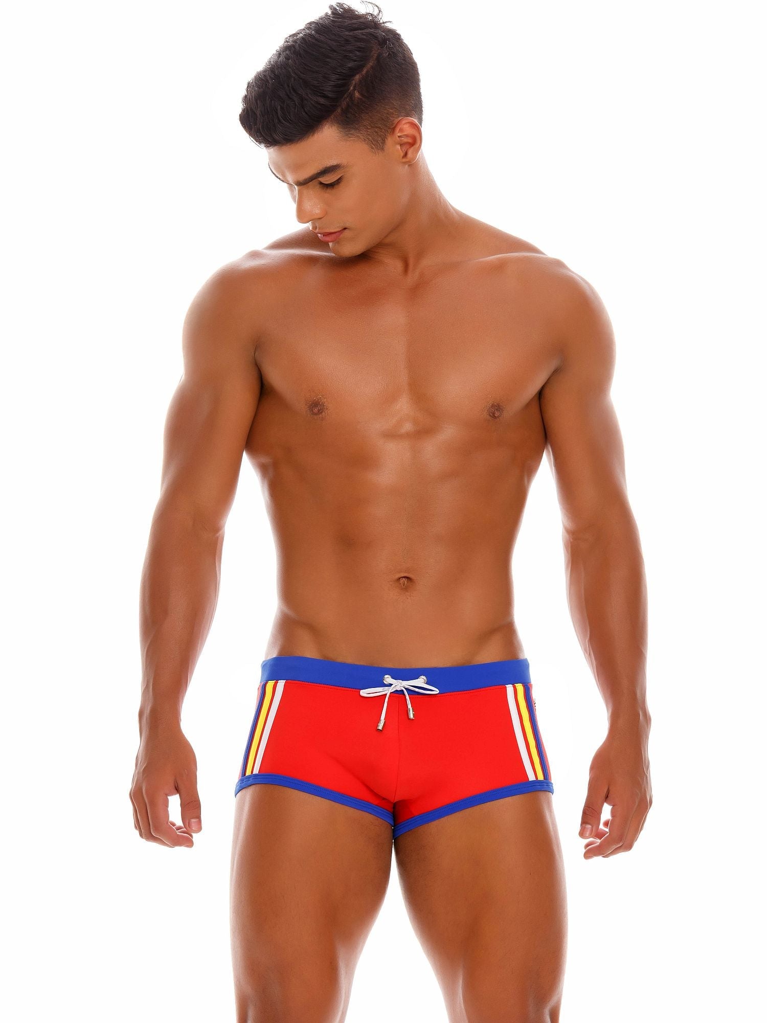 JOR 1545 OLIMPIC PRIDE Herren Badehose mit Streifen - noodosz - Jor - Kleidung & Accessoires:Herren:Herrenmode:Bademode