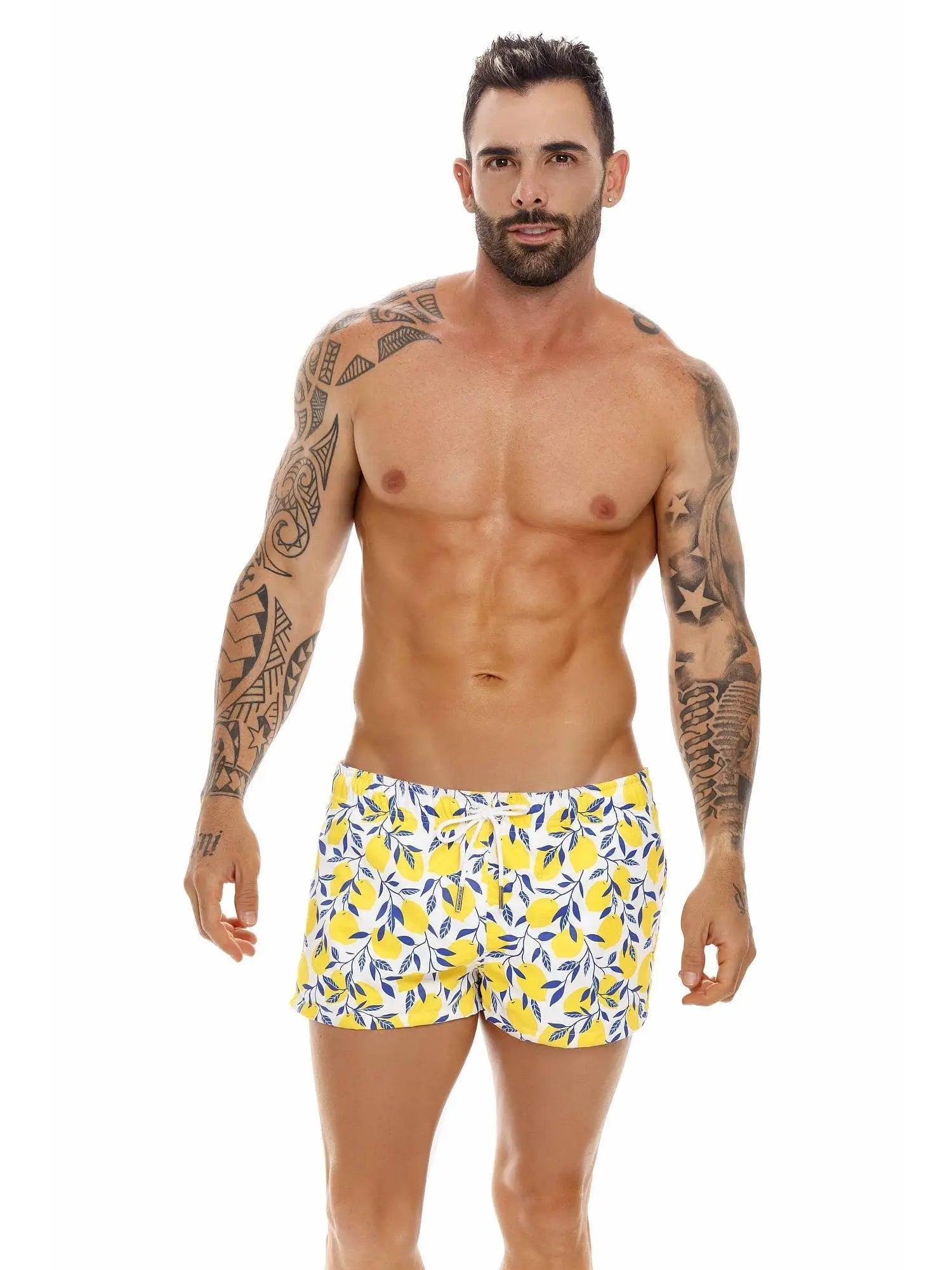 JOR 1684 LEMONS MINI Badeshorts Surfershorts bedruckt Motiv - noodosz