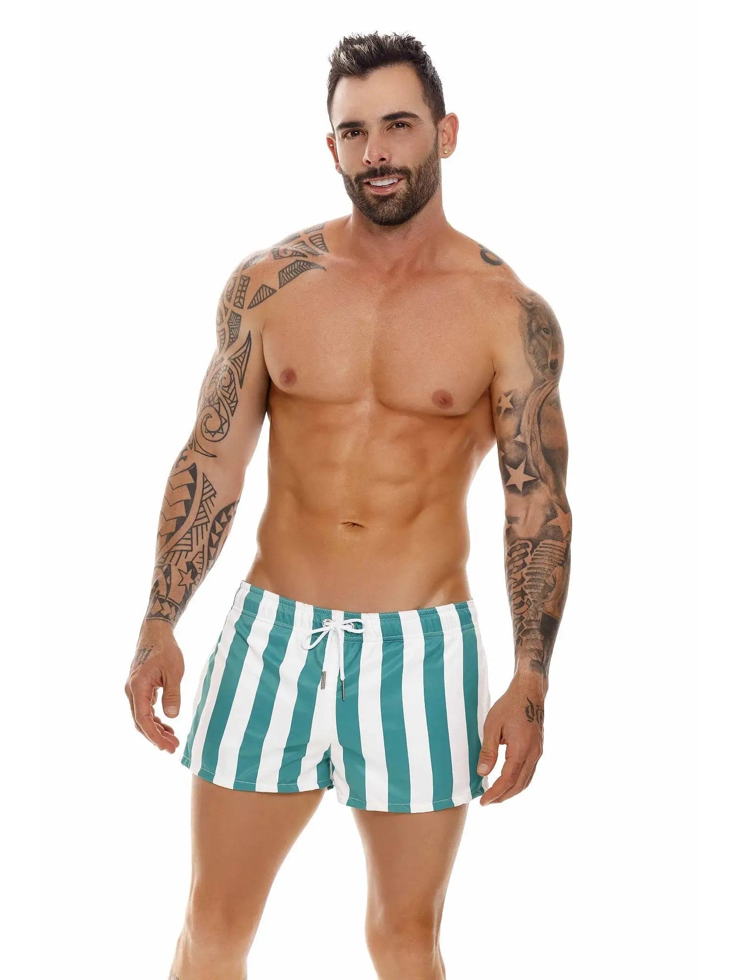 JOR 1686 SMILE MINI Badeshorts Streifen - noodosz