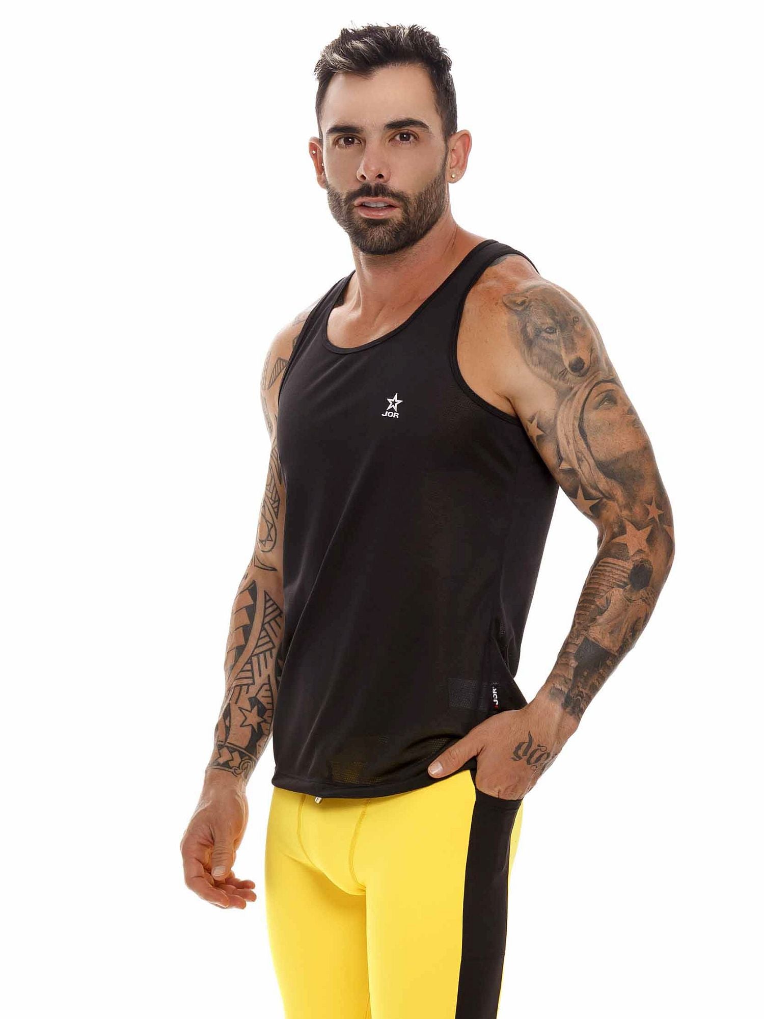 JOR 1693 TITANIC Tank Top Trainingsshirt, Schwarz - noodosz