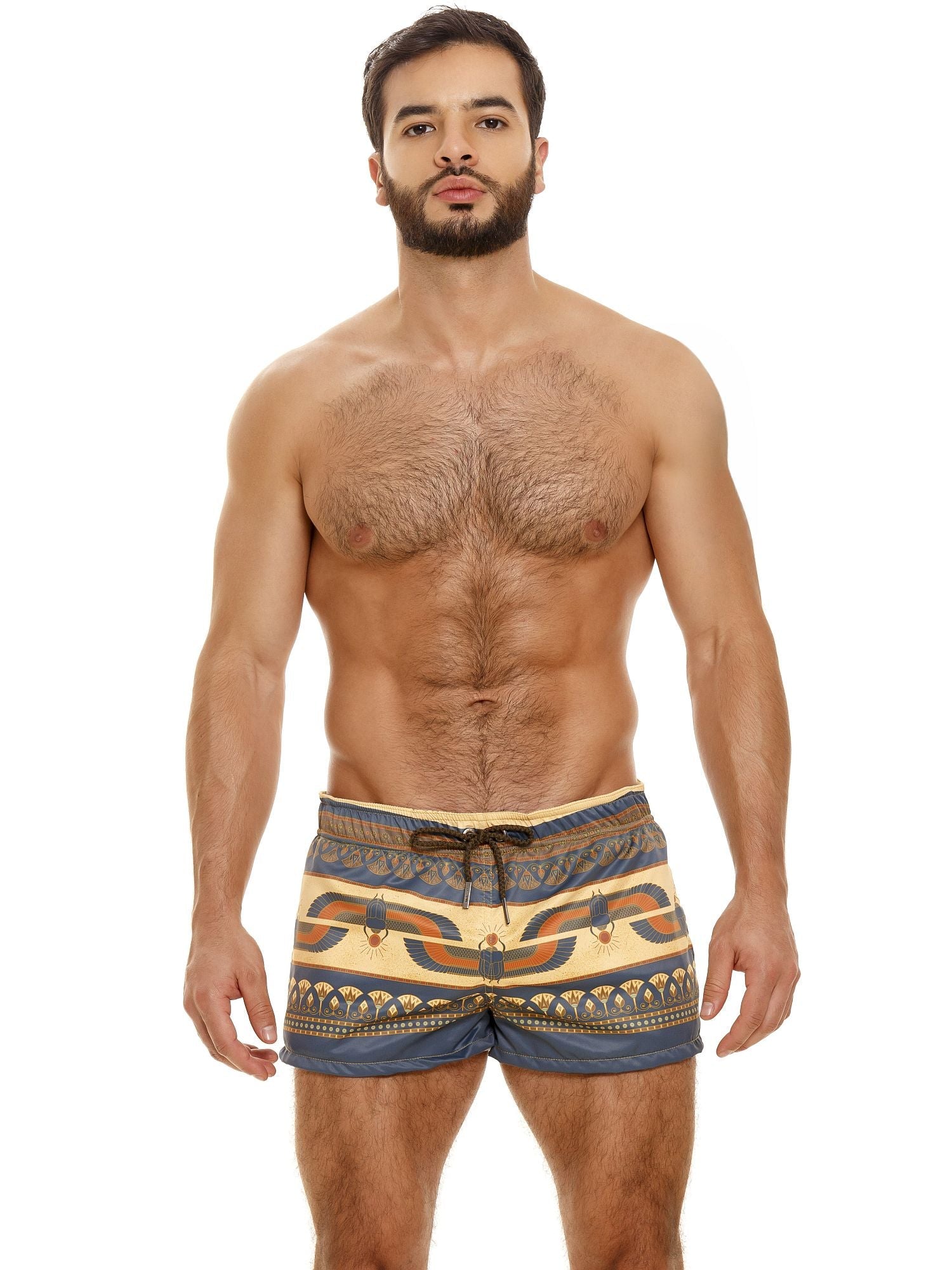 JOR 1803 NILO Herren bunte Badeshorts Surfershorts bedruckt Motiv - noodosz - Jor - Kleidung & Accessoires:Herren:Herrenmode:Bademode