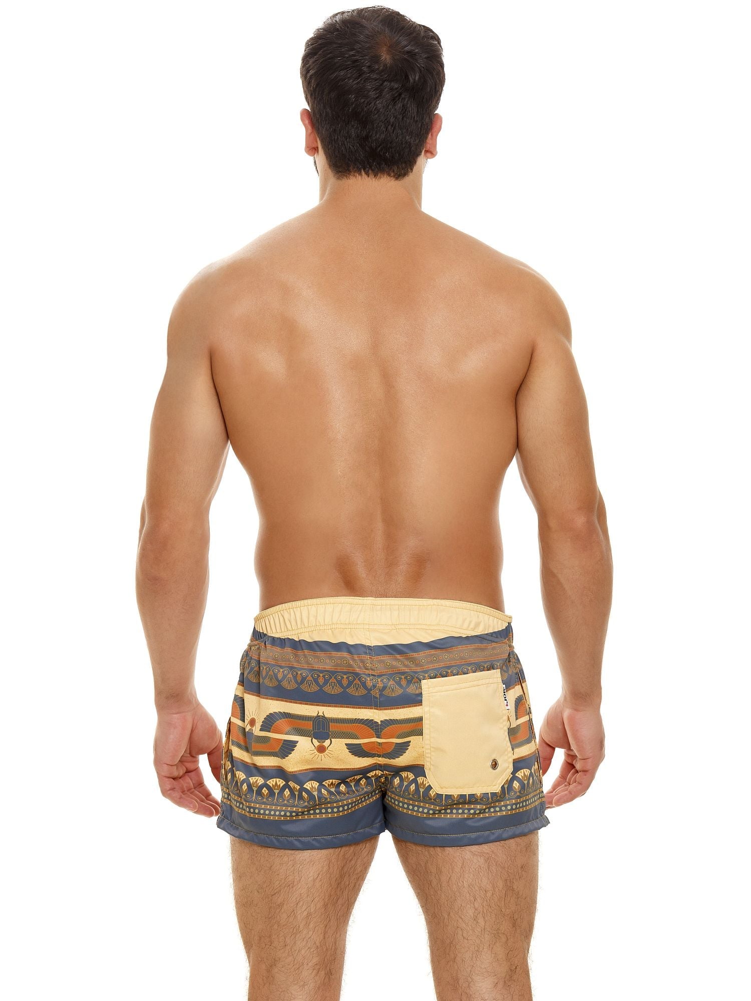 JOR 1803 NILO Herren bunte Badeshorts Surfershorts bedruckt Motiv - noodosz - Jor - Kleidung & Accessoires:Herren:Herrenmode:Bademode