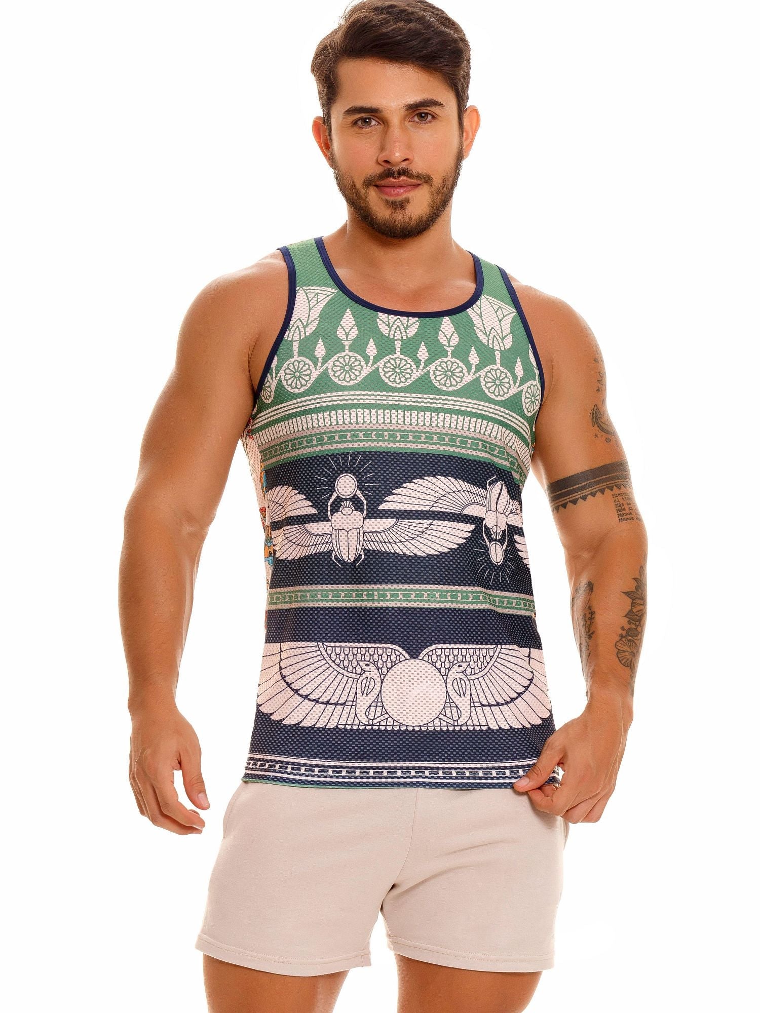 JOR 1879 CAIRO TANK - Top bedruckt - noodosz JOR 1879 CAIRO TANK - Top bedruckt Jor Kleidung & Accessoires:Herren:Herrenmode:Shirts & Hemden:T-Shirts nudosz.myshopify.com