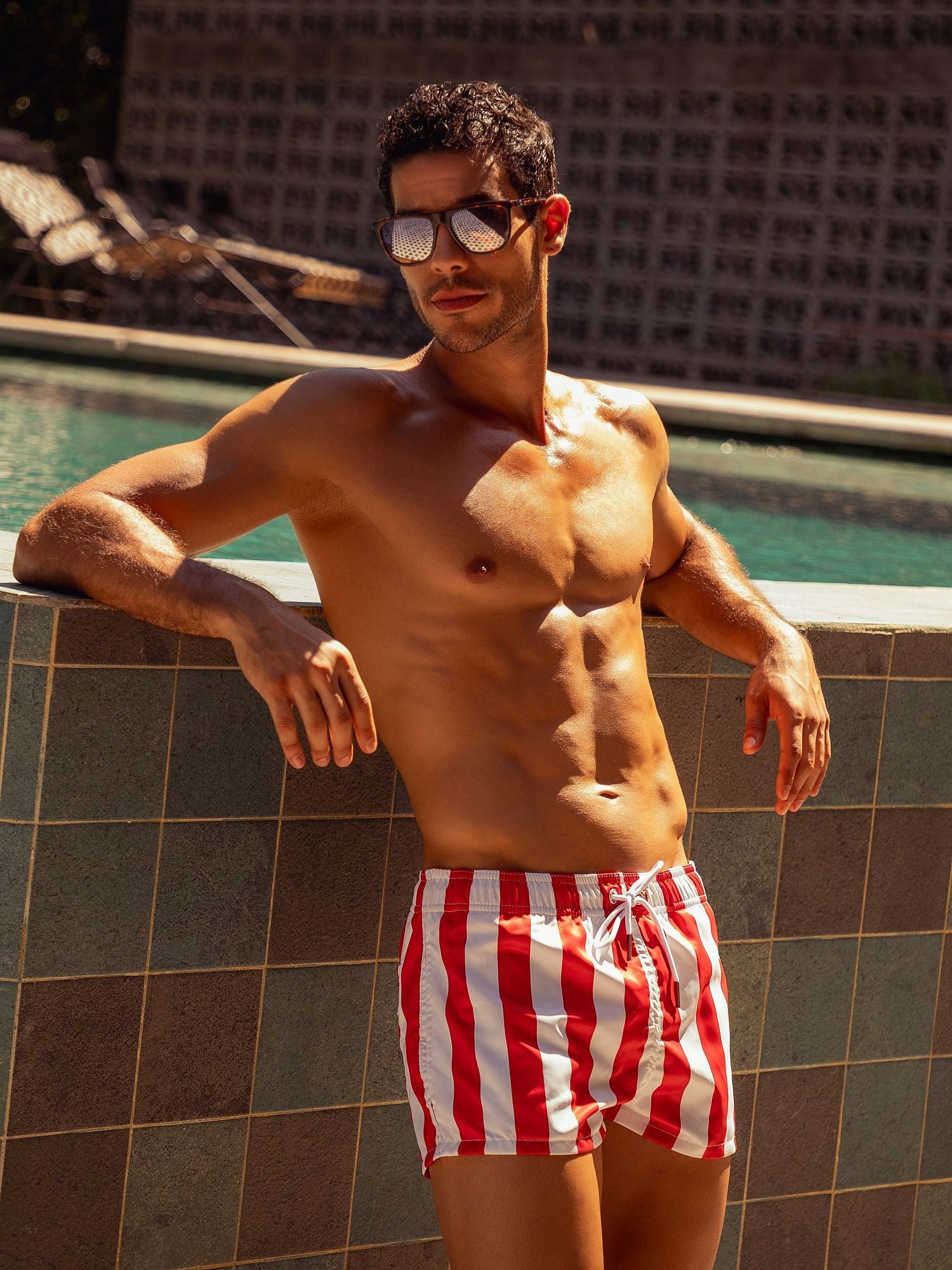 JOR 2013 SMILE Badeshorts Surfershorts bedruckt Streifen - Jor - Shop Deutschland Noodosz