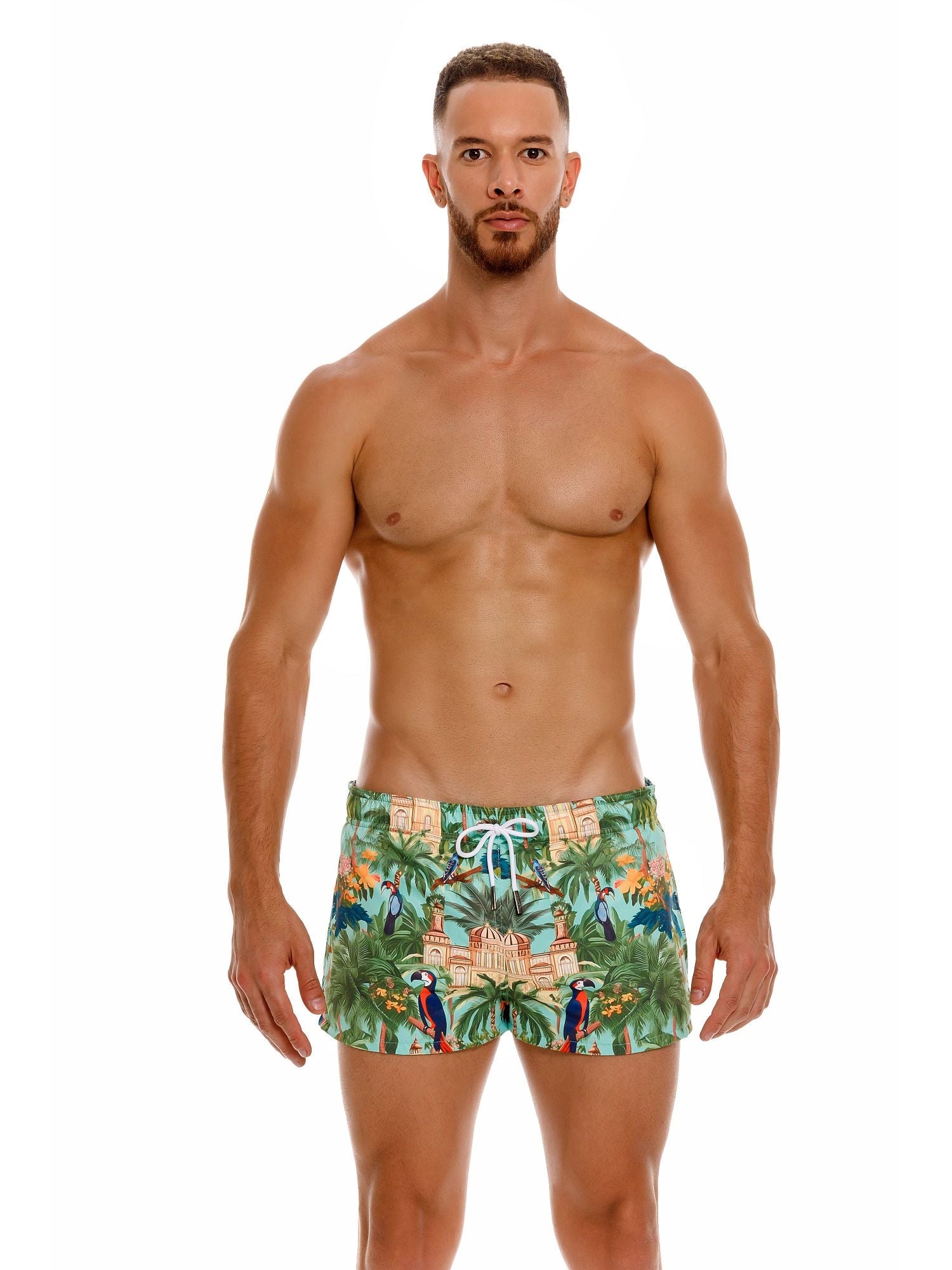 JOR 2019 CASABLANCA MINI Badeshorts Surfershorts bedruckt Motiv - noodosz - Jor - Kleidung & Accessoires:Herren:Herrenmode:Bademode