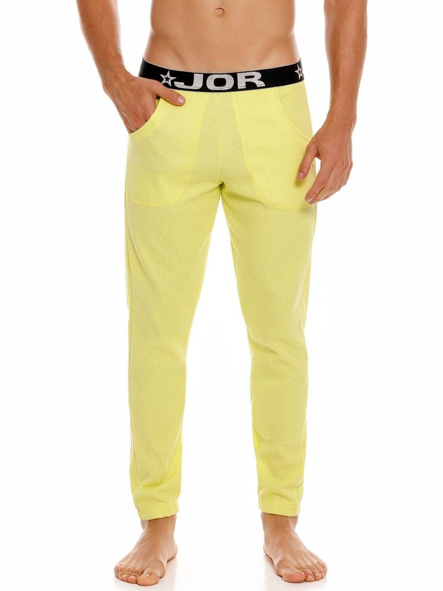 JOR 2041 LOUNGE Relaxhose in Waffelpiqué, Jogginghose Pyjamahose Loungepant - Jor - Shop Deutschland Noodosz