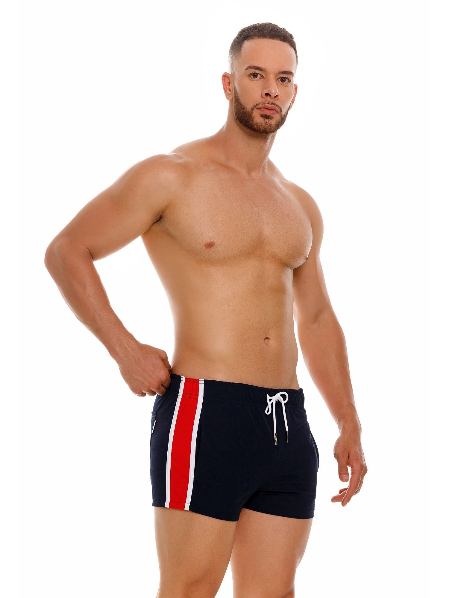 JOR 2115 CANNES Badeshorts Surfershorts bedruckt Streifen - Jor - Shop Deutschland Noodosz