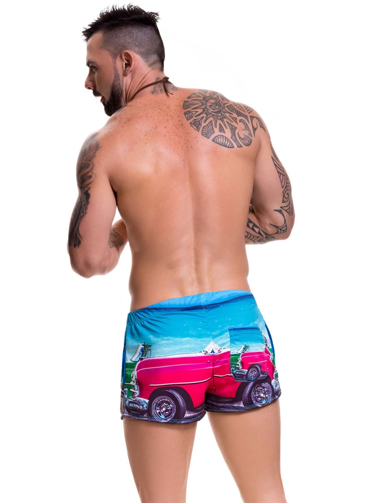 JOR CUBA Badeshorts, bedruckt mit Kuba Motiv - noodosz - Jor - Kleidung & Accessoires:Herrenmode:Bademode