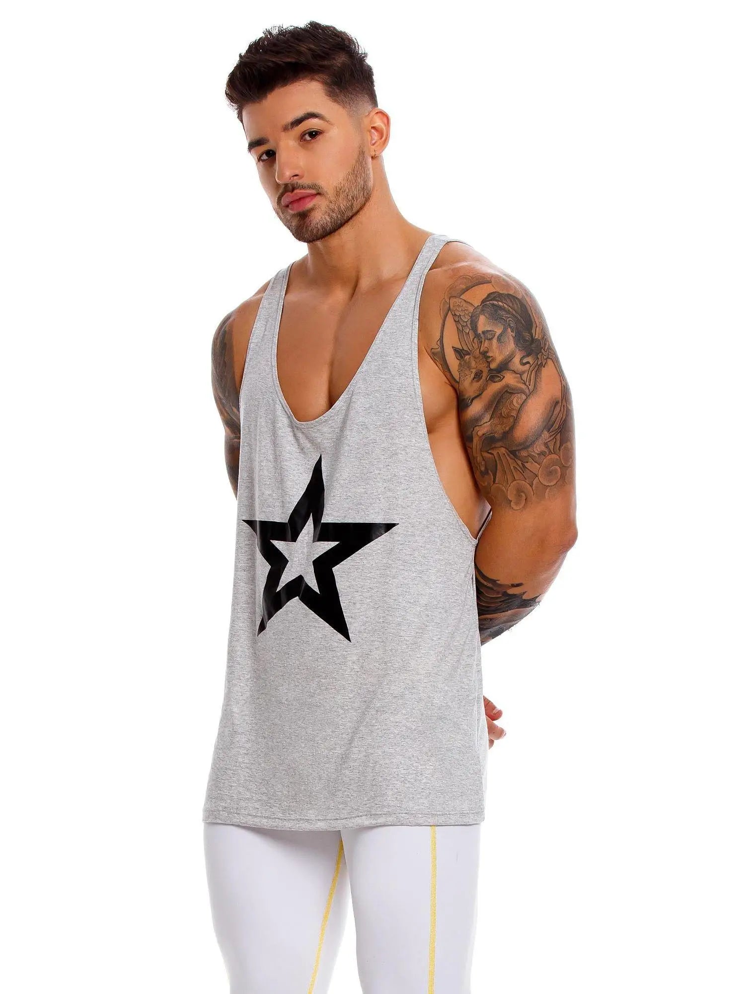 JOR Herren Stringer Fitness Tank Top Muscleshirt Gym Trainingsshirt Sporttop - noodosz