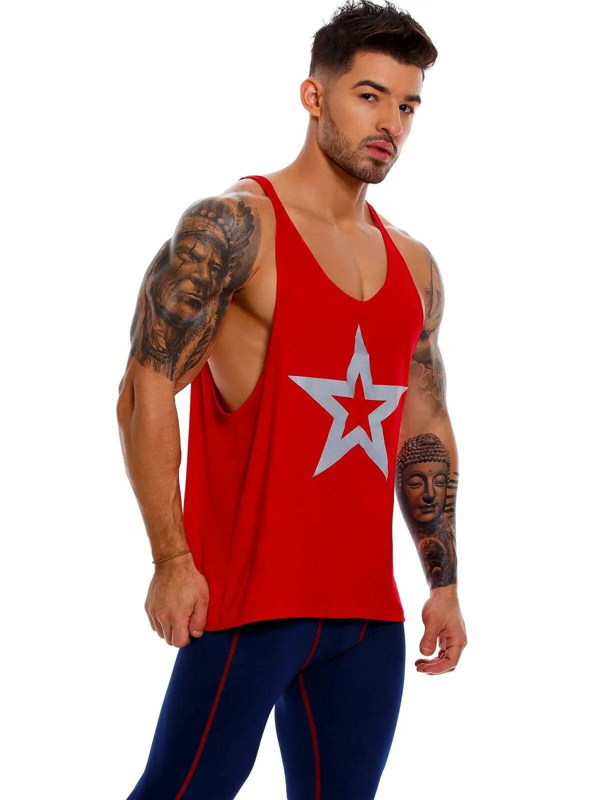 JOR Herren Stringer Fitness Tank Top Muscleshirt Gym Trainingsshirt Sporttop - noodosz