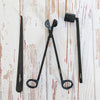 Black Candle Care Set – Wick Trimmer, Candle Snuffer &amp; Wick Lifter for Scented Candles