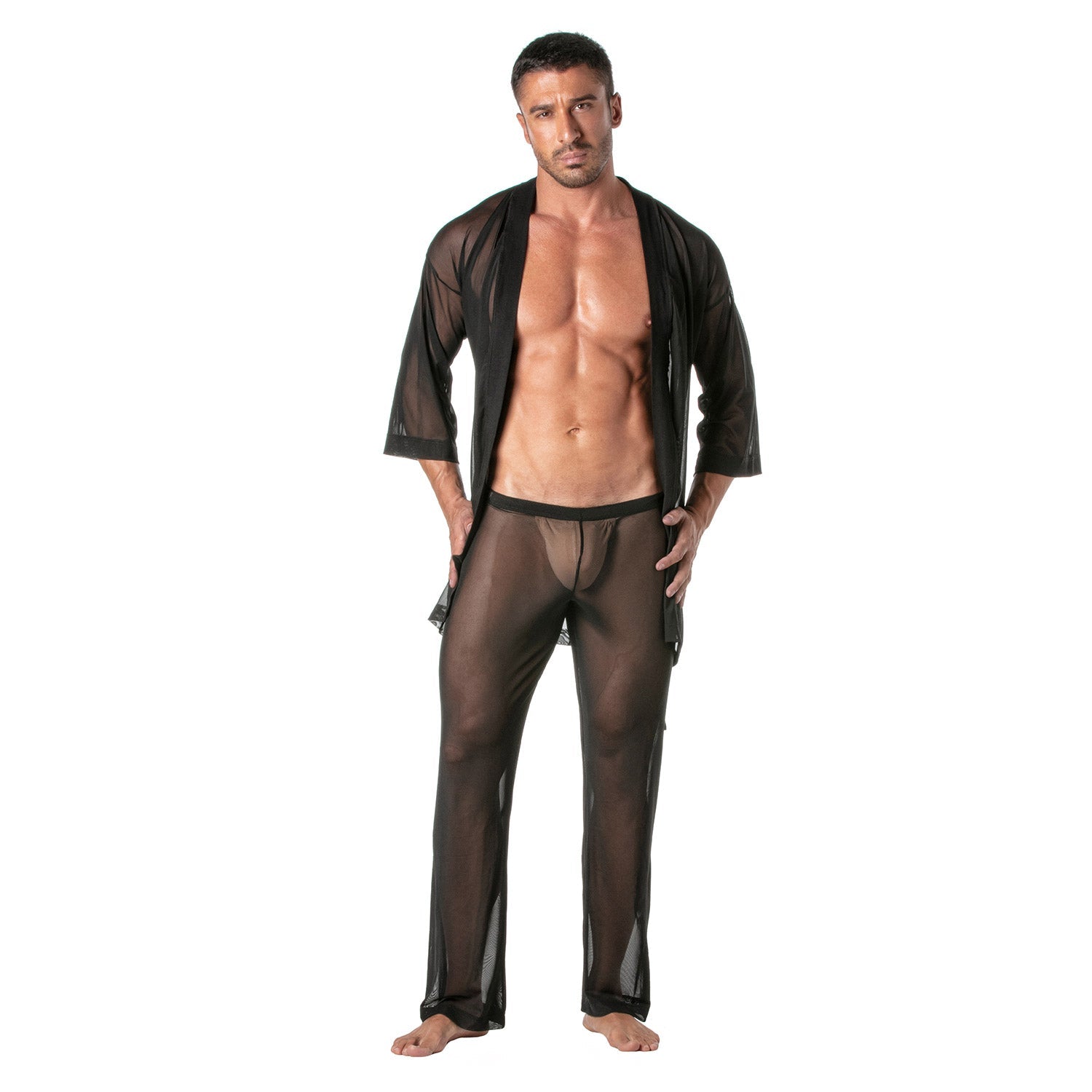 Kimono - Hose aus transparentem Mesh für Männer - TOF Paris - Shop Deutschland Noodosz