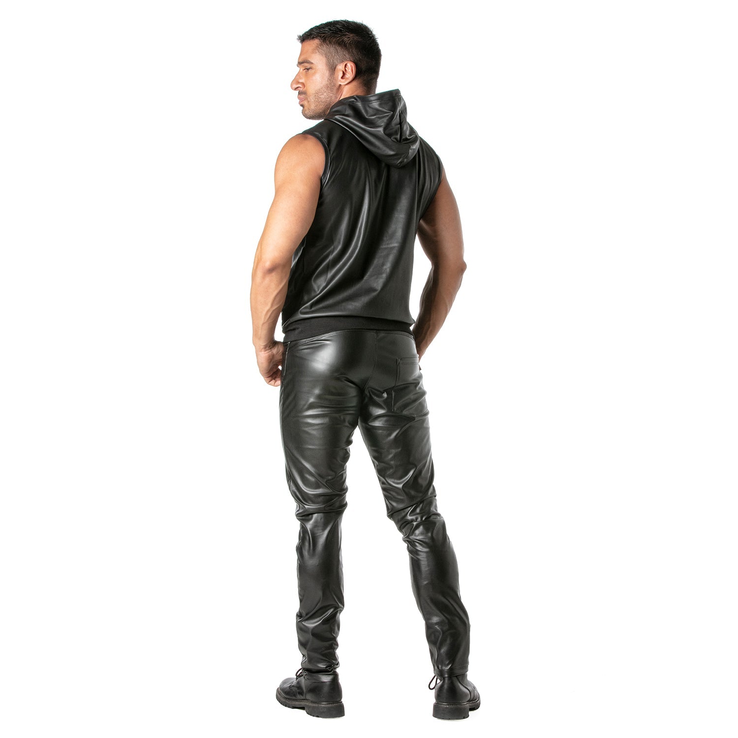 Kinky – ärmelloser Hoodie mit Reißverschlusstasche. Maskulin, provokant und perfekt sitzend – Dein Statement für Clubwear und private Sessions. - TOF Paris - Shop Deutschland Noodosz