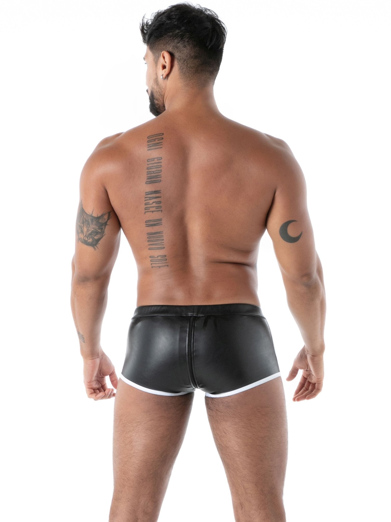 Kinky Full - Zip Boxer – Schwarz/Weiß - TOF Paris - Shop Deutschland Noodosz