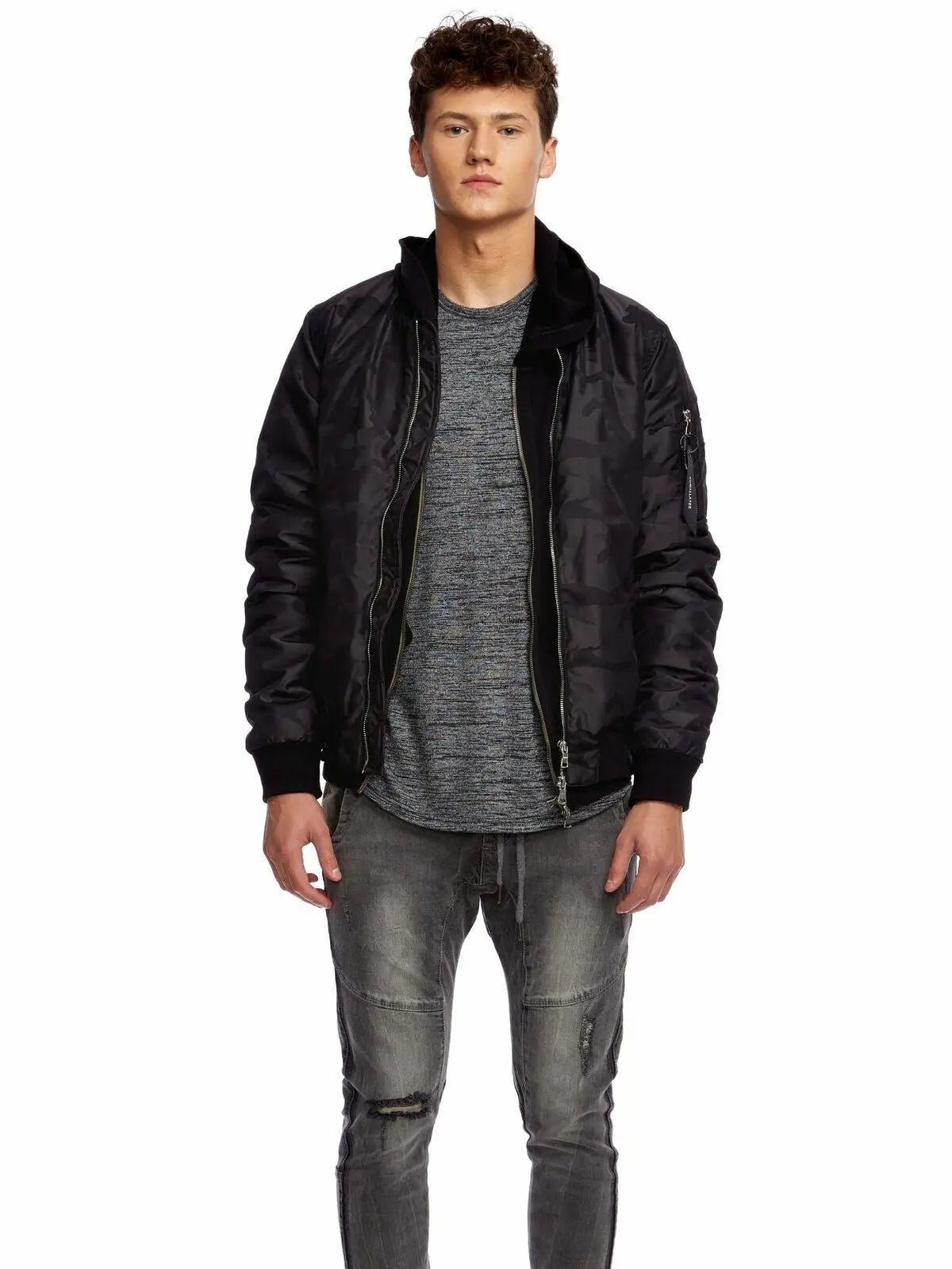 KUWALLA JACQUARD BOMBER Bomberjacke Herren Jacke Pilotenjacke Parka Parker - noodosz