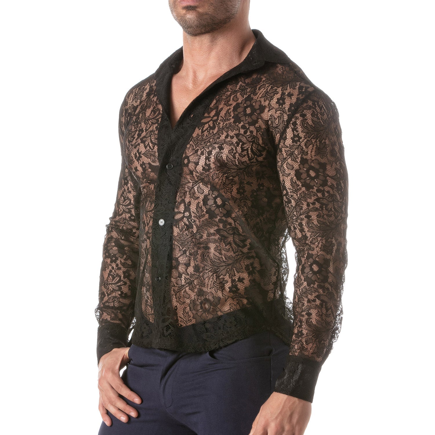 Langarmshirt aus Spitze - TOF Paris - Shop Deutschland Noodosz
