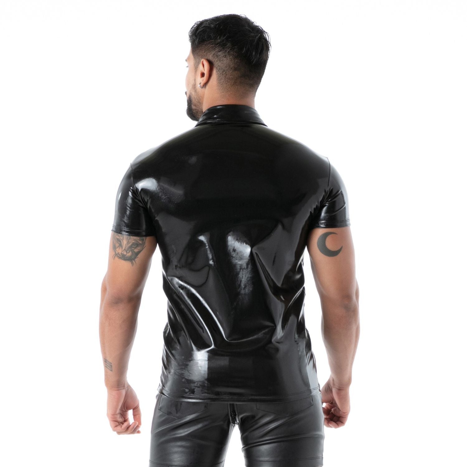 Latex - Polo „Second Skin“ – Schwarz - TOF Paris - Shop Deutschland Noodosz