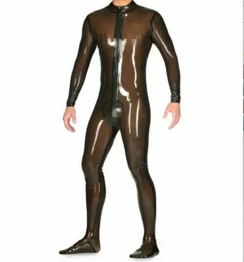 Latexanzug 100% Latex Gummi Wetlook Smokegrey 0.45mm - noodosz - FlowNight - 
