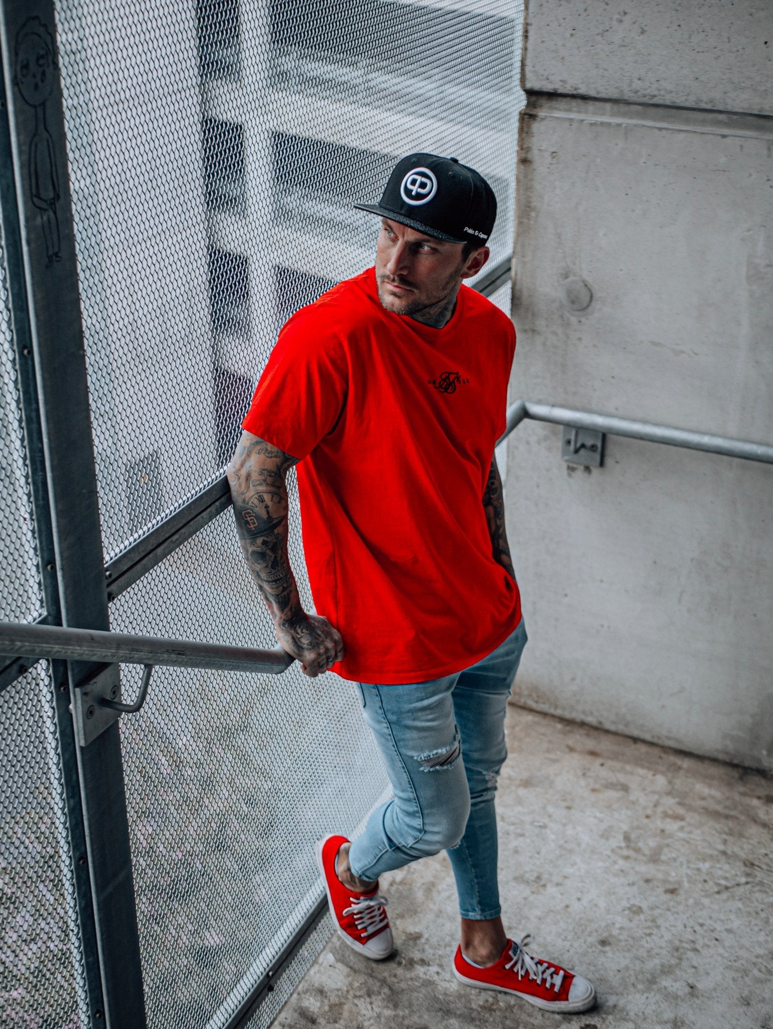 Leathersnap Cap - Black & White - Pablo & Capone - Shop Deutschland Noodosz