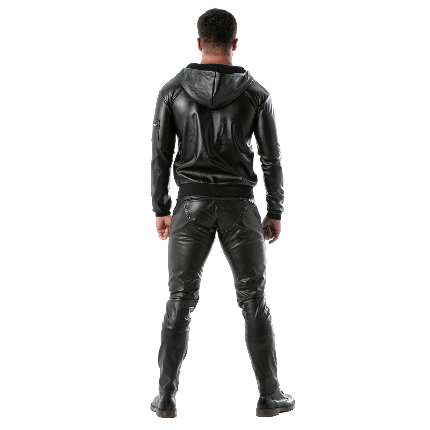 Leder - Kapuzengilet für Männer - TOF Paris - Shop Deutschland Noodosz
