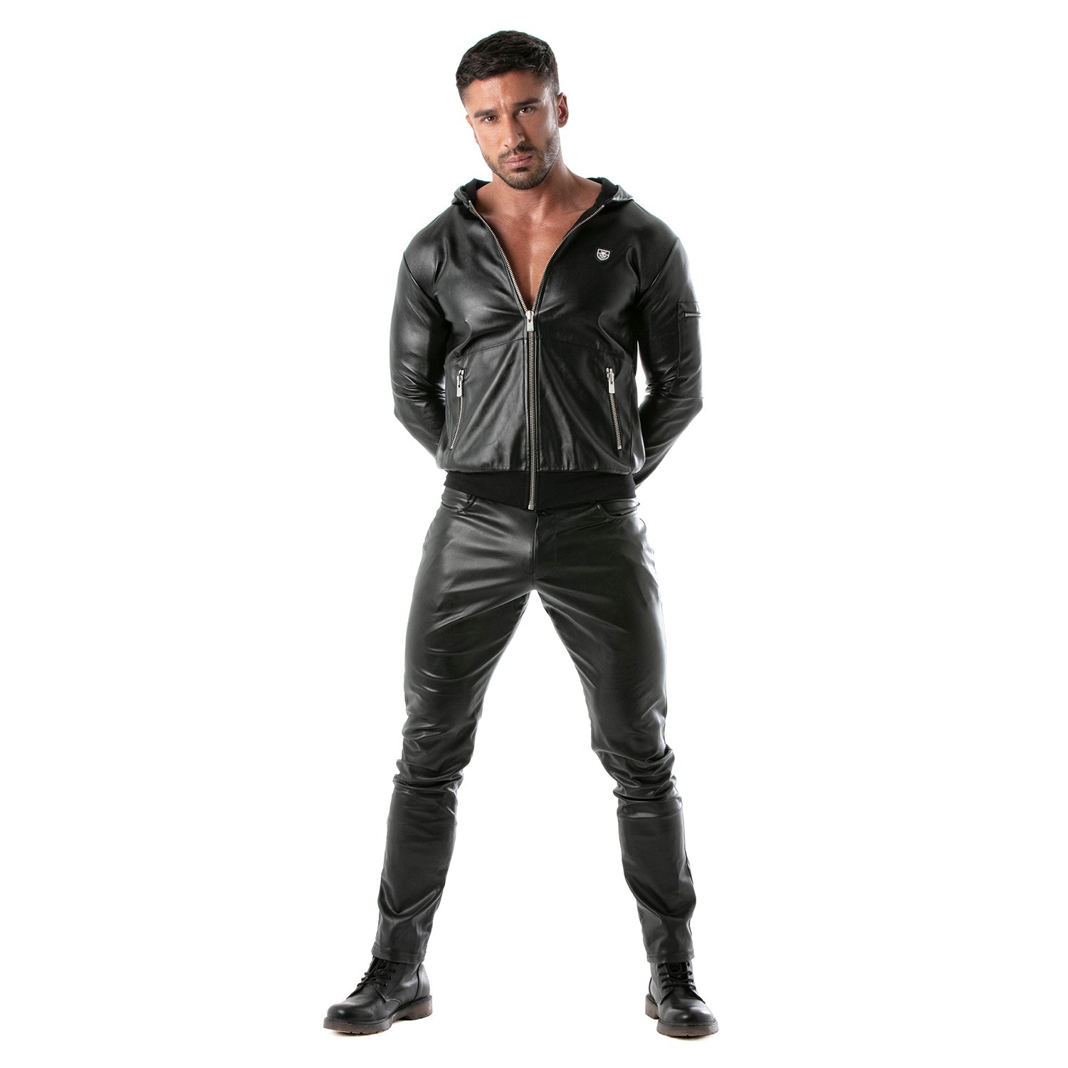 Leder - Kapuzengilet für Männer - TOF Paris - Shop Deutschland Noodosz