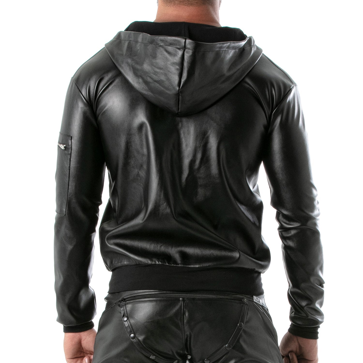 Leder - Kapuzengilet für Männer - TOF Paris - Shop Deutschland Noodosz