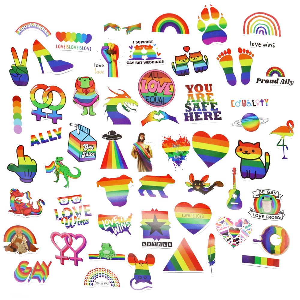 LGBTQ Sticker Set (> 50 Motive) - Gay - Shop.berlin - Shop Deutschland Noodosz