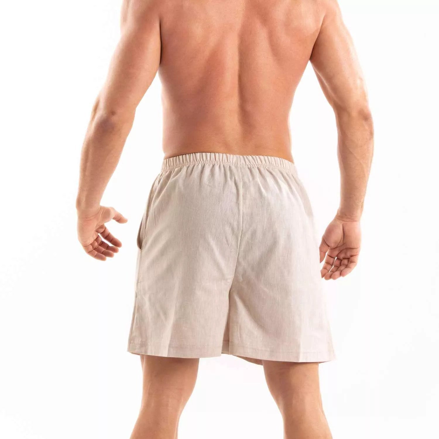 Linen Short Beige - TOF Paris - Shop Deutschland Noodosz