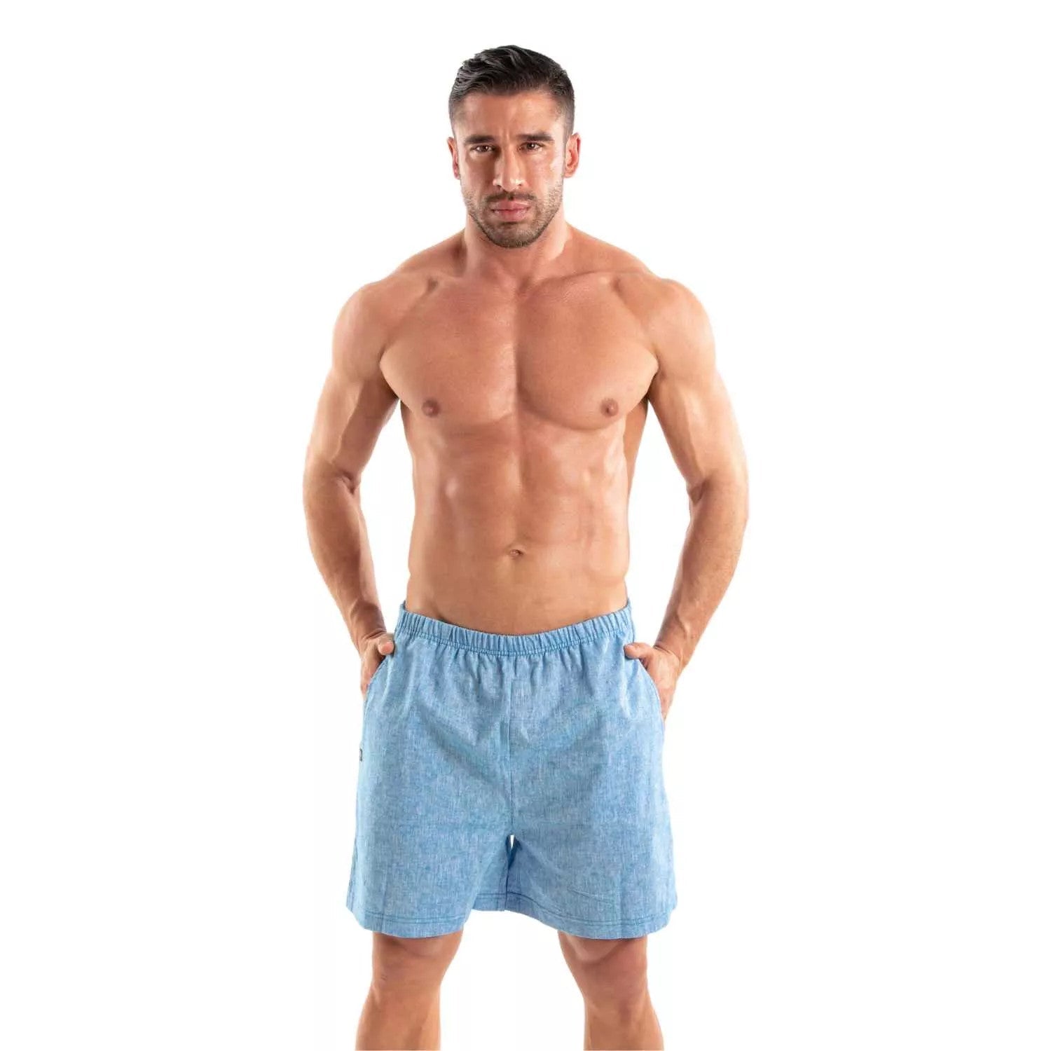 Linen Short Blue - TOF Paris - Shop Deutschland Noodosz