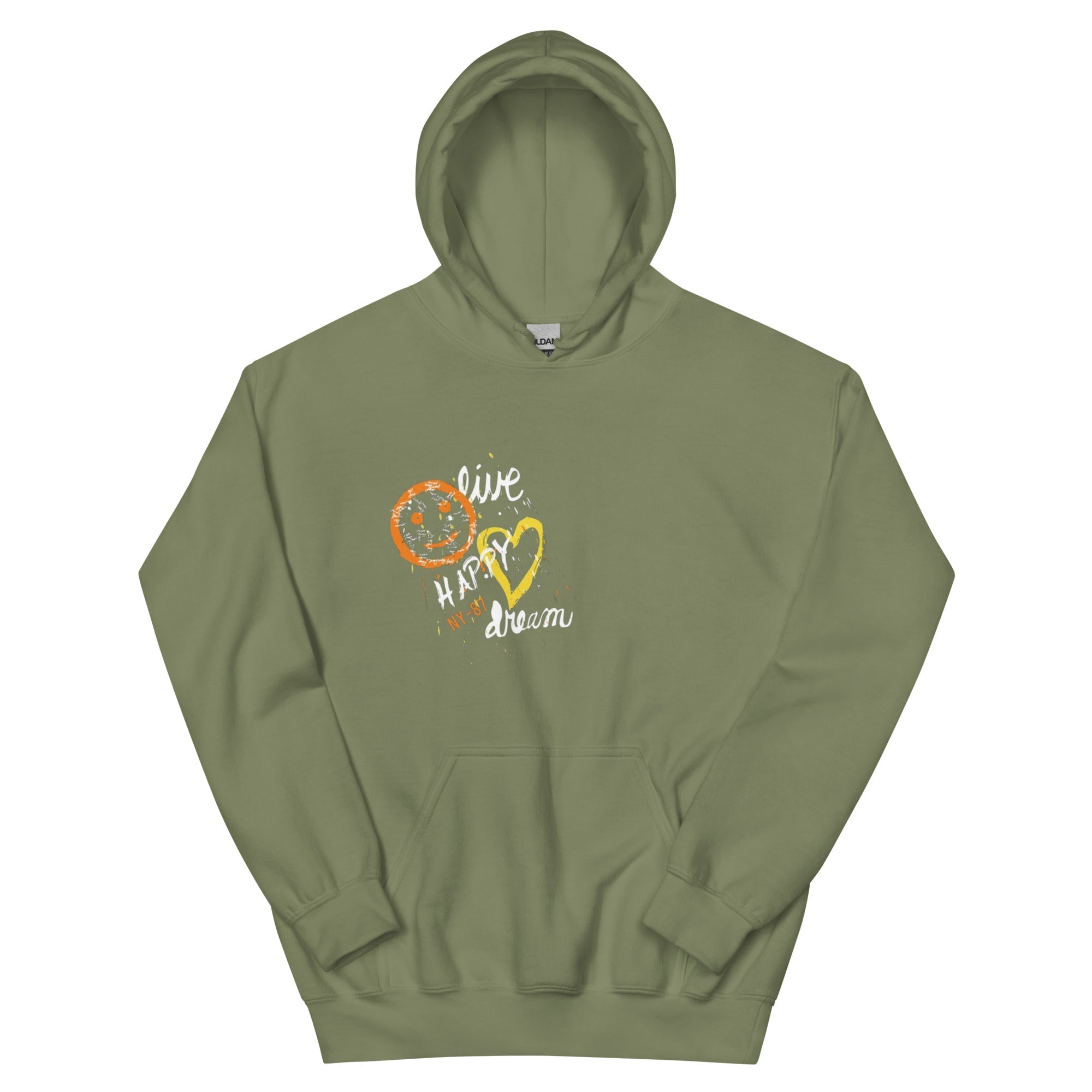 Live happy dream Kapuzenpullover - NiZED - Shop Deutschland Noodosz