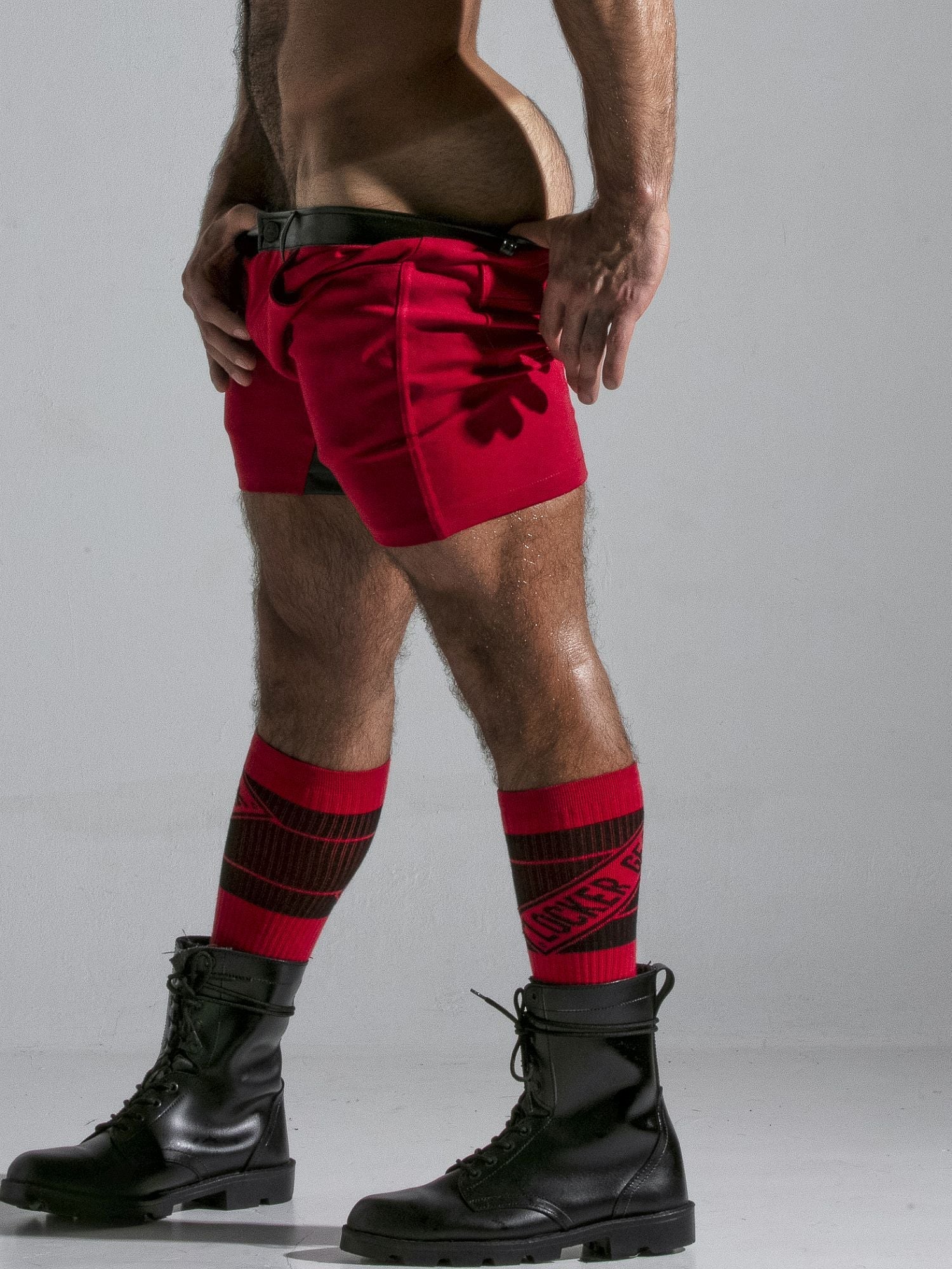 LOCKER GEAR 5 POCKET CHAP SHORT, LK0968 Fetish Chino Red - Locker Gear - Shop Deutschland Noodosz