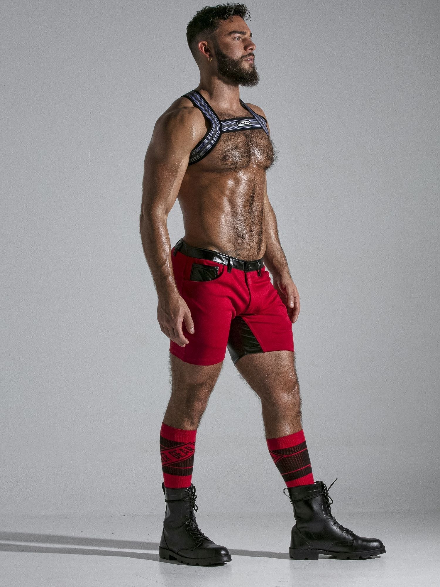 LOCKER GEAR 5 POCKET CHAP SHORT, LK0968 Fetish Chino Red - Locker Gear - Shop Deutschland Noodosz
