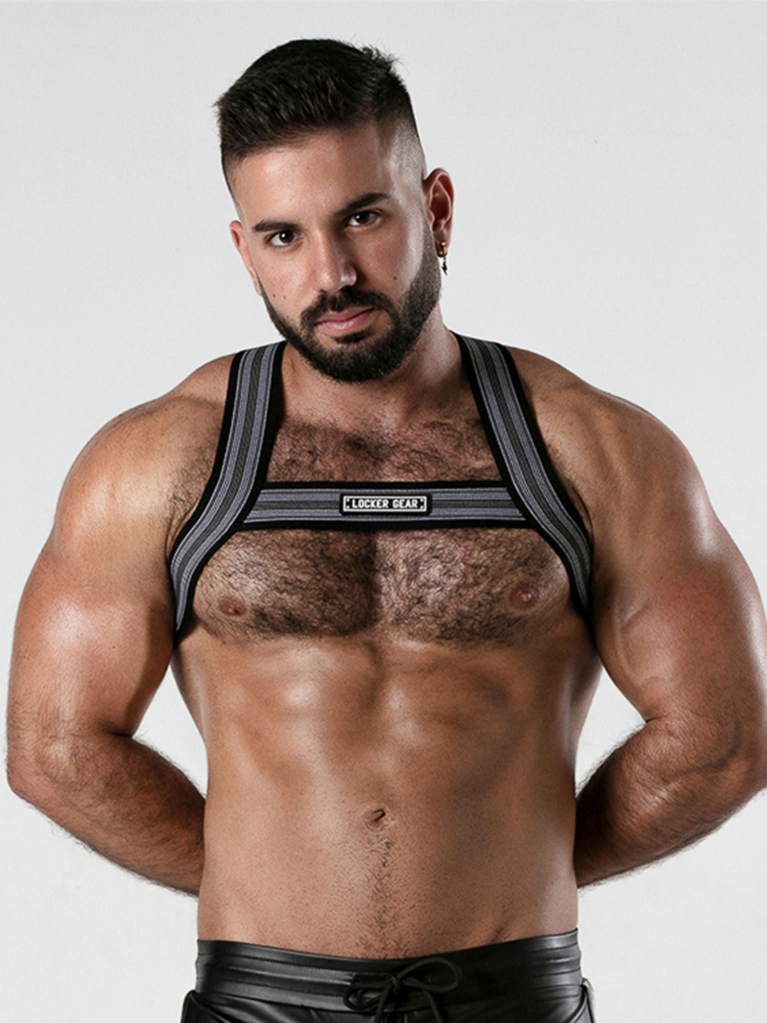 LOCKER GEAR BACKROOM HARNESS, Brustgeschirr Fetish Riemen - LK0744 - noodosz - Locker Gear - Kleidung & Accessoires:Herren:Herrenmode:Shirts & Hemden:T-Shirts