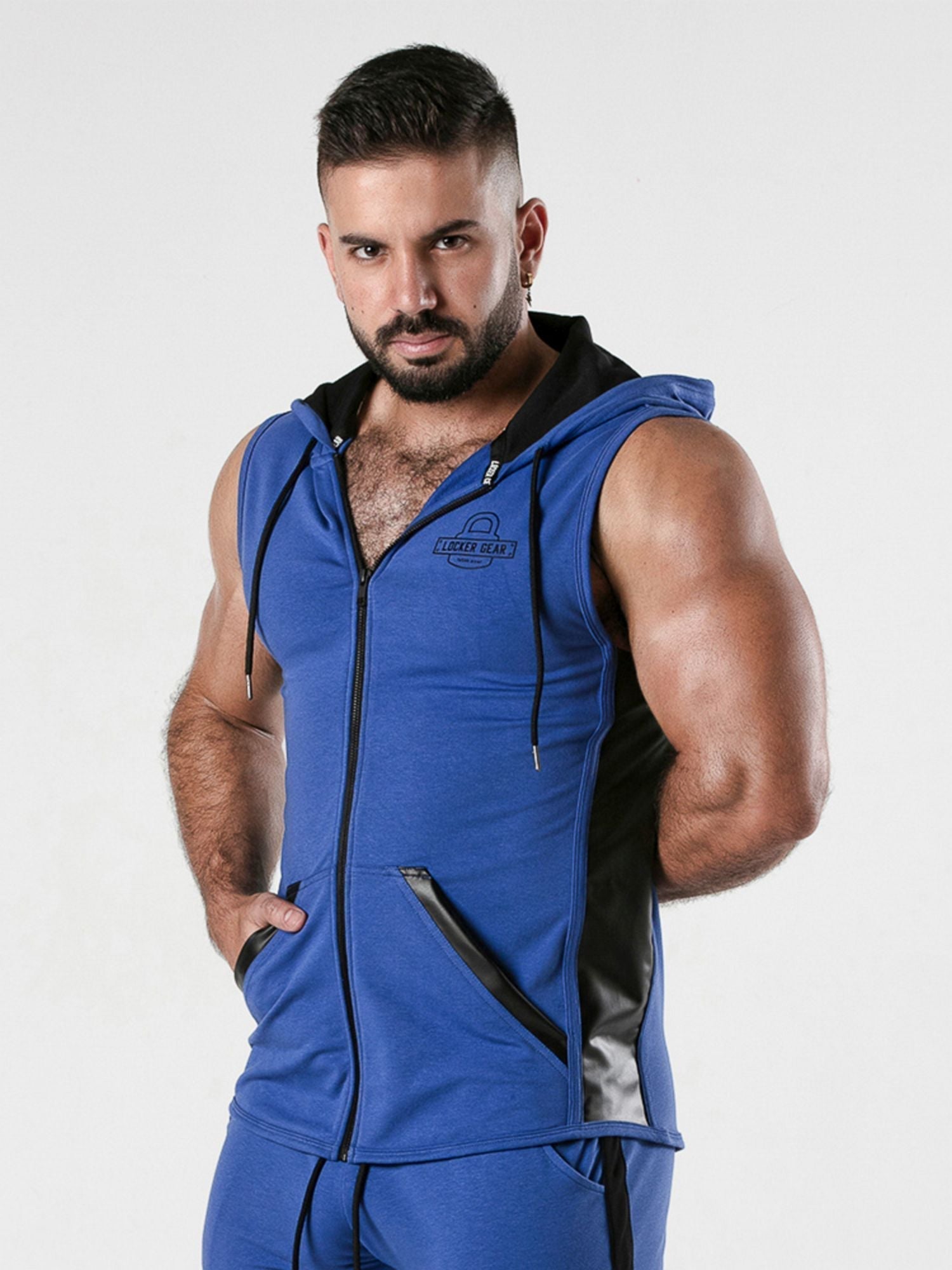 LOCKER GEAR BACKROOM SLEEVELESS HOODY LK1054, Kapuzenpulli - Locker Gear - Shop Deutschland Noodosz