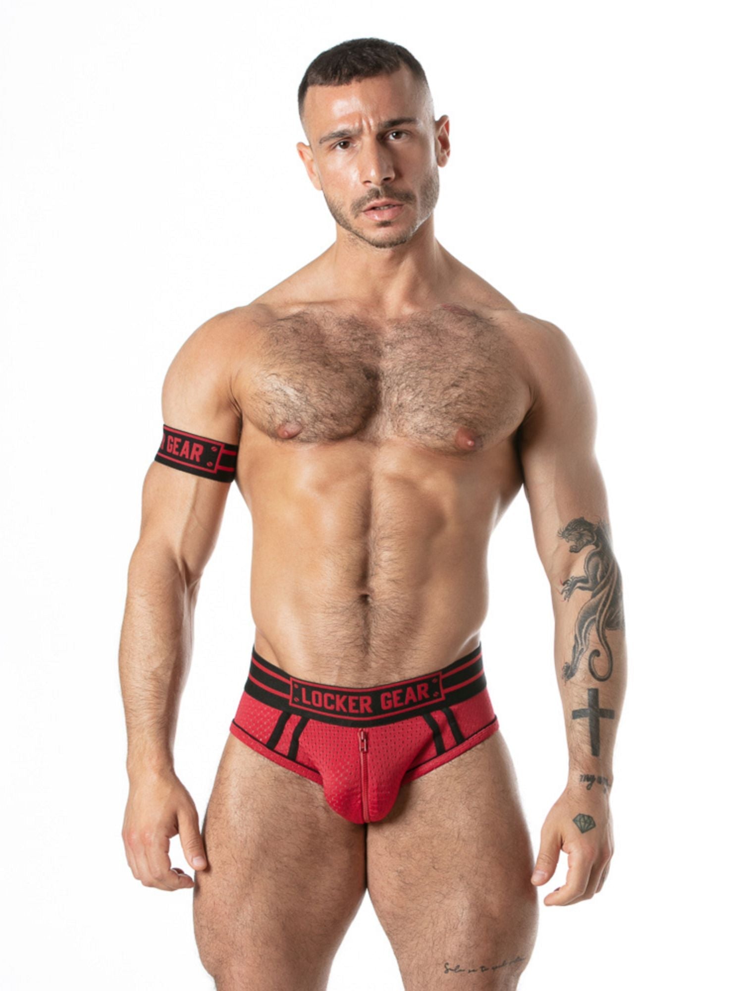 LOCKER GEAR LK0130 Sport Mesh Jockstrap mit Front Zipper - Locker Gear - Shop Deutschland Noodosz