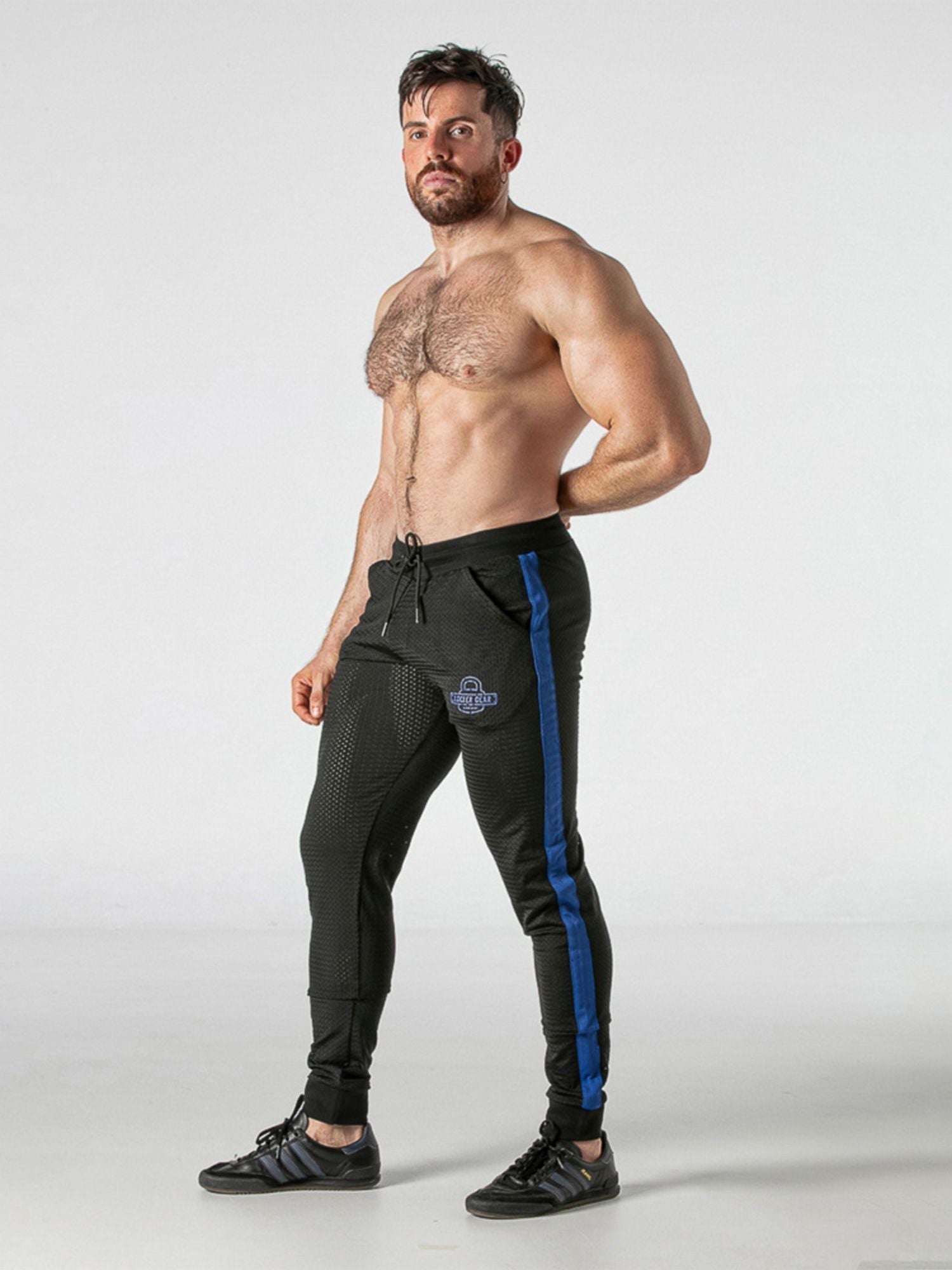 LOCKER GEAR LOOK AT ZIP Sporthose LK0970 - Mesh Sporthose, Trainingshose - noodosz - Locker Gear - Kleidung & Accessoires:Herren:Herrenmode:Fitnessmode:Lange Sporthosen