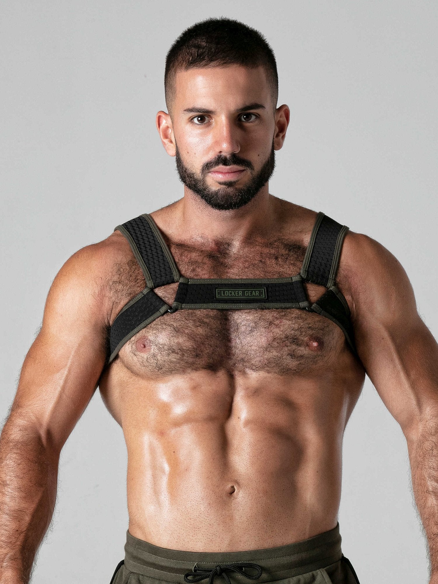 LOCKER GEAR MESH HARNESS Brustgeschirr Fetish Riemen - LK0743 - noodosz - Locker Gear - Kleidung & Accessoires:Herren:Herrenmode:Shirts & Hemden:T-Shirts