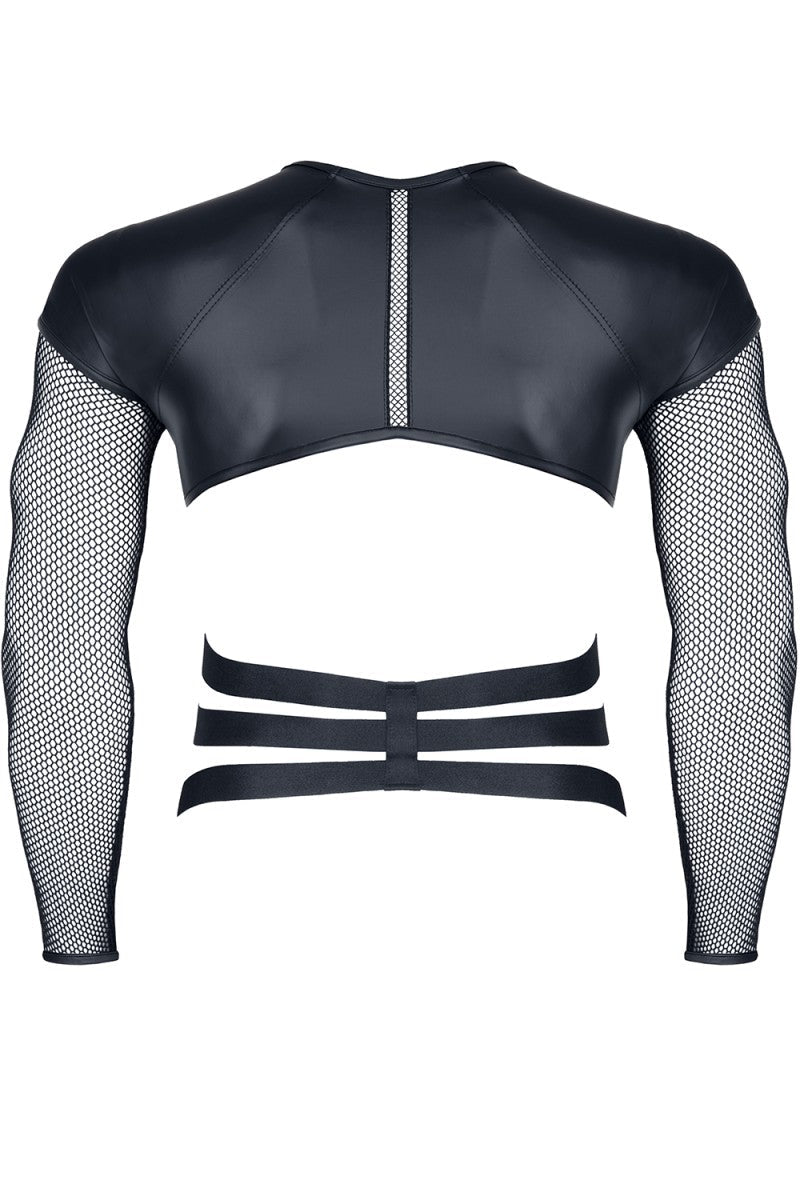 Long Sleeve Net Strap Shirt - Pole - Shop Deutschland Noodosz