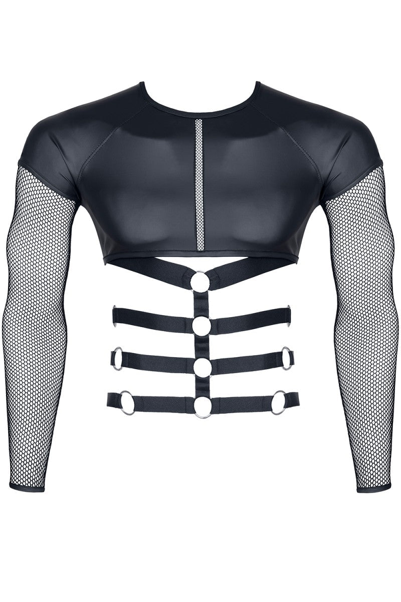 Long Sleeve Net Strap Shirt - Pole - Shop Deutschland Noodosz