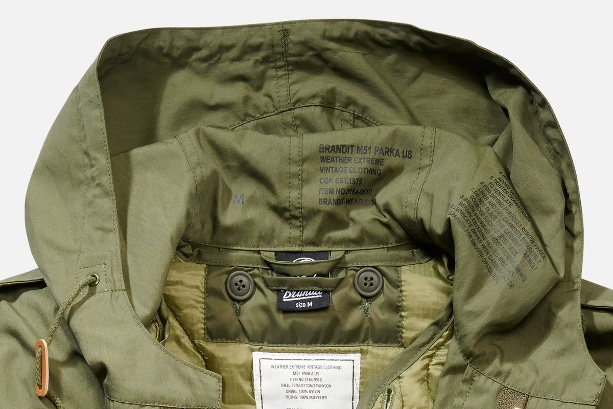 Herren Fishtail Parka im Army-Look mit Thermofutter - Norvine - Shop Deutschland Noodosz