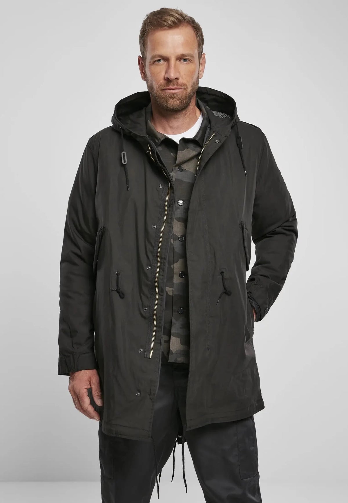 Herren Fishtail Parka im Army-Look mit Thermofutter - Norvine - Shop Deutschland Noodosz