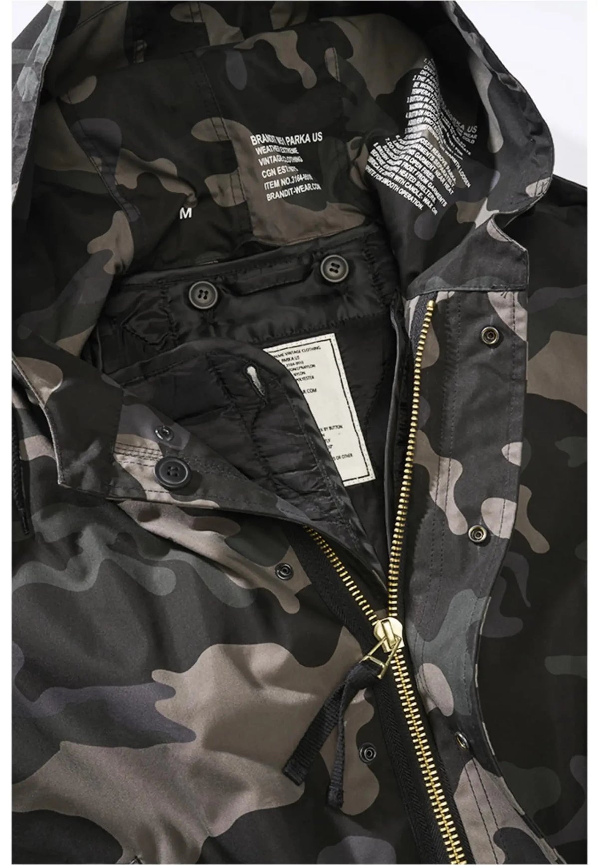 Herren Fishtail Parka im Army-Look mit Thermofutter - Norvine - Shop Deutschland Noodosz