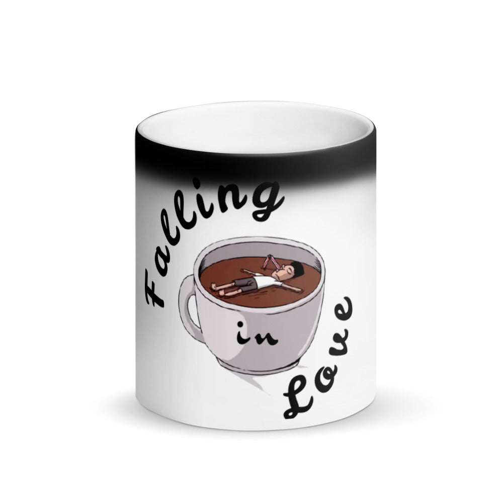 Falling in Love - Matte, black magic mug